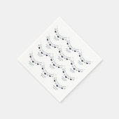 45thサファイヤ結婚ーの記念日のデザイン スタンダードカクテルナプキン (角)