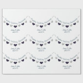 45thサファイヤ結婚ーの記念日のデザイン ラッピングペーパー (フラット)