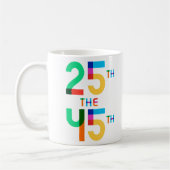 45thシャツ25th - Office 25からトランプを削除 コーヒーマグカップ (左)