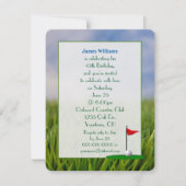 45thバースデーパーティーゴルフテーマ 招待状 (裏面)