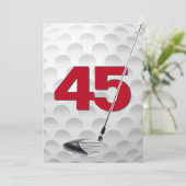 45thバースデーパーティーゴルフテーマ 招待状 (スタンド正面)