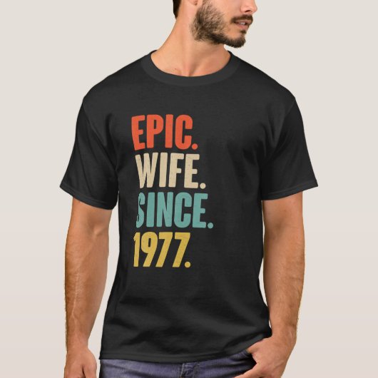 45Th結婚'Aniversary Gift For Her - Epic Wife S Tシャツ (正面)