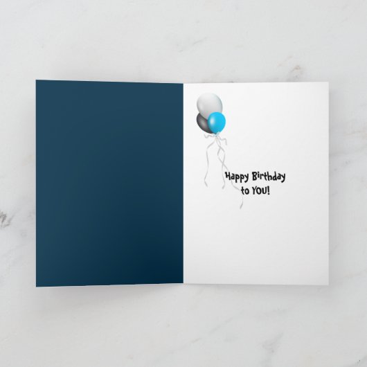 45th誕生日キャンドル カード (内部)