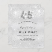 45th誕生日シルバーグリッター予算 (正面/裏面)