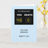 45th誕生日スコアボード カード (黄色い花)