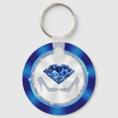 45th誕生日パーティー好意,サファイア,ハイヒール キーホルダー (裏面)