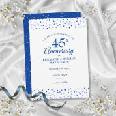 45th 65thアニバーサリーラブハートの日付を保存 招待状