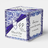 45th / 65thサファイアブルー記念日デザイン フェイバーボックス (裏面サイド)