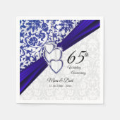 45th / 65thサファイア記念日 スタンダードカクテルナプキン (正面)