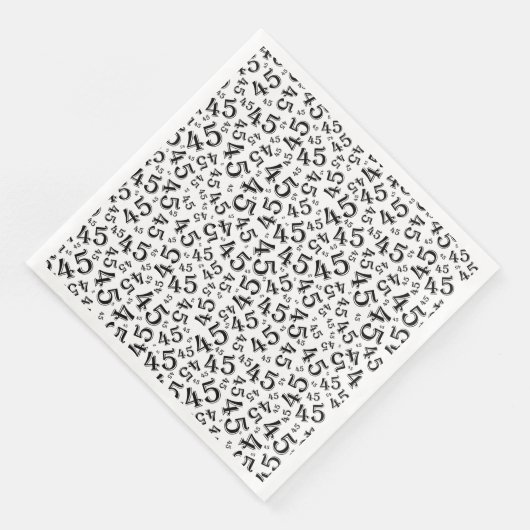 45th Age Random Number Pattern Black/White (コーナー)