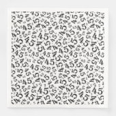 45th Age Random Number Pattern Black/White (正面)