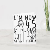 45th Birthday For Him_men _ I'm Now 45 Years Old _ カード (正面)
