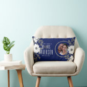 45th PHOTO's Anniversary 結婚 Sapphireフローラ ランバークッション (椅子)