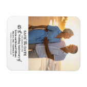 45th Wedding Anniversary Save the Date Photo マグネット (横)