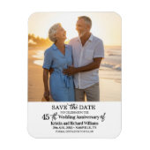 45th Wedding Anniversary Save the Date Photo マグネット (縦)