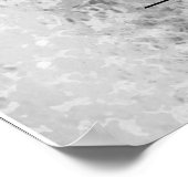 45x36カスタムヴィンテージラクロスB/W(ばちゃばちゃ)跳ねるポスター ポスター (角)