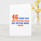 46おもしろい歳の誕生日 カード (黄色い花)