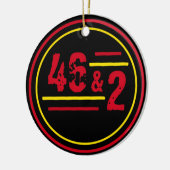 46と2の進化 セラミックオーナメント (左)