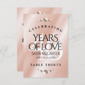 46エレガントth Pearl結婚's Anniversary サンキューカード (正面/裏面)