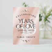 46エレガントth Pearl結婚's Anniversary サンキューカード (スタンド正面)