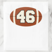 46サッカーステッカー 楕円形シール (バッグ)