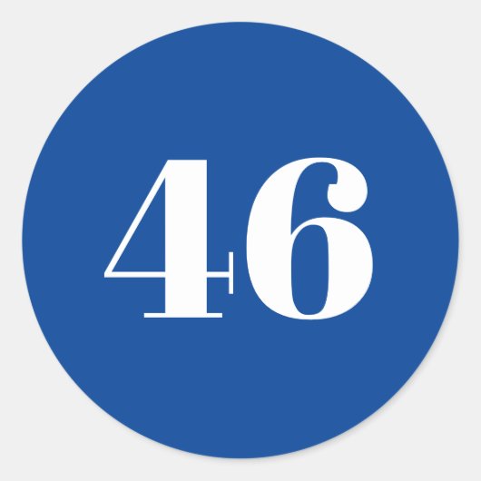 46バイデン氏大統領白番ボモダンタン ラウンドシール (正面)