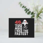 46年前の誕生日 私は一番速かった ポストカード (スタンド正面)