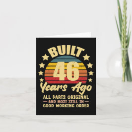 46年前製造 オールパーツ純正 46歳の誕生日 カード