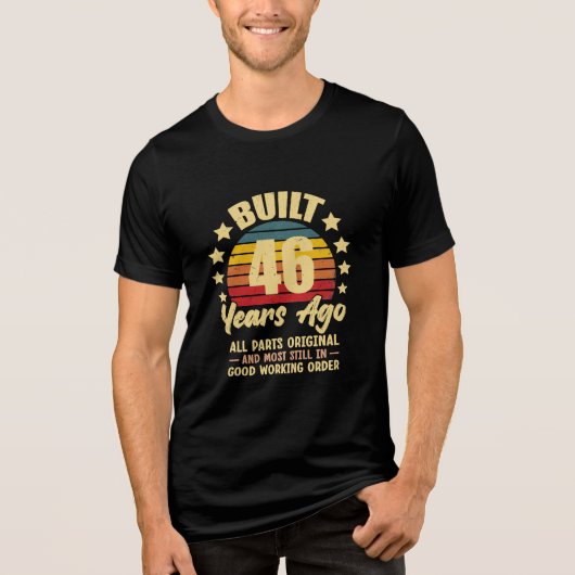 46年前製造 オールパーツ純正 46歳の誕生日 トライブレンドTシャツ (正面)