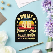 46年前 オールパーツ純正 46歳の誕生日 アクリル招待状 (インサイチュ (ウェディング))