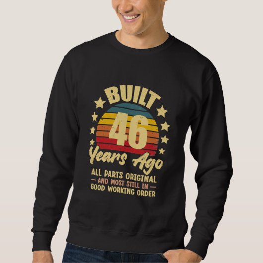 46年前 オールパーツ純正 46歳の誕生日 スウェットシャツ (正面)