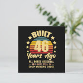46年前 オールパーツ純正 46歳の誕生日 招待状 (スタンド正面)