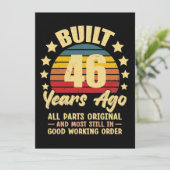 46年前 全てのパーツがオリジナル 46歳の誕生日 招待状 (スタンド正面)