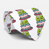 46歳のお誕生日ケーキ ネクタイ (ロール)