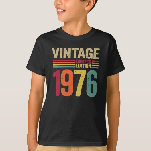 46歳のギフトヴィンテージ1976 46誕生日ギフト Tシャツ (正面)