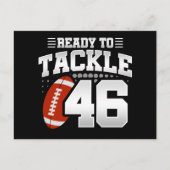 46歳のタックルフットボールパーティー 46歳の誕生日 ポストカード (正面)