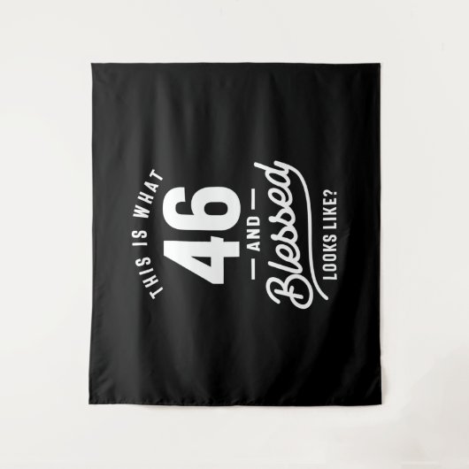 46歳の誕生日 - 46回目の誕生日 面白いプレゼント タペストリー (正面)