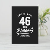 46歳の誕生日 - 46回目の誕生日 面白いプレゼント 招待状 (スタンド正面)