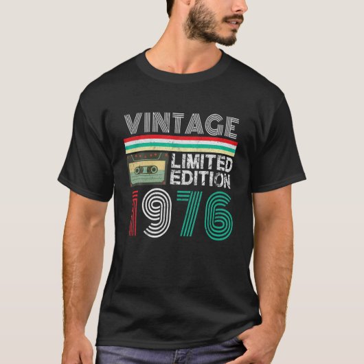 46歳ヴィンテージ1976年限定版46th Bir Tシャツ (正面)