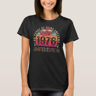 46歳ヴィンテージ1976 46誕生日 Tシャツ