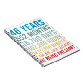 46歳552ヶ月16790日は素晴らし誕生 ノートブック (右側)