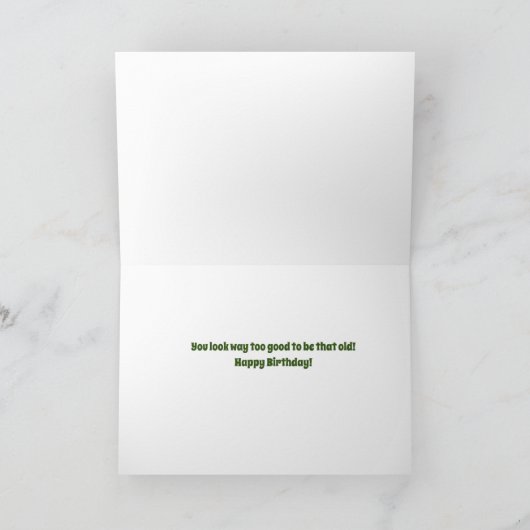 46番目のハッピーバースデーおもしろいと可愛いカーフカード シーズンカード (内部)