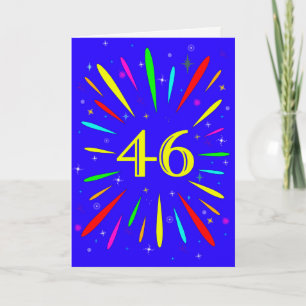 46番目の誕生日爆発カード カード