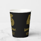 46番目の誕生日:インスパイアアールデコ検索"46" & Name 紙コップ (左)