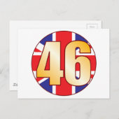 46英国金ゴールド ポストカード (正面/裏面)