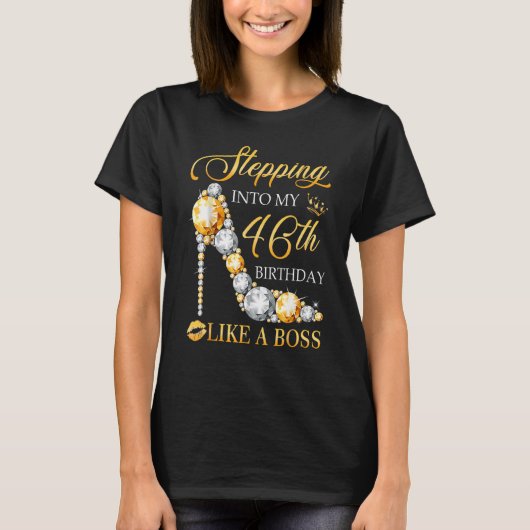 46誕生日に入るボス Tシャツ (正面)