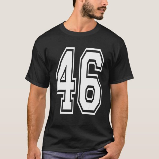 46誕生日カレッジ番号 Tシャツ (正面)