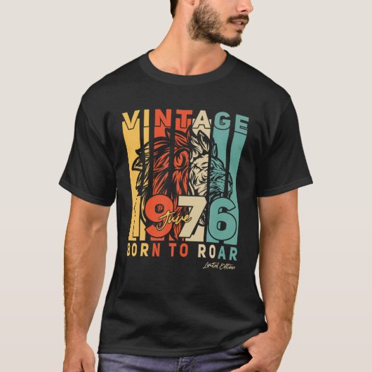 46誕生日ギフト6月46歳ヴィンテージ1976 Tシャツ (正面)