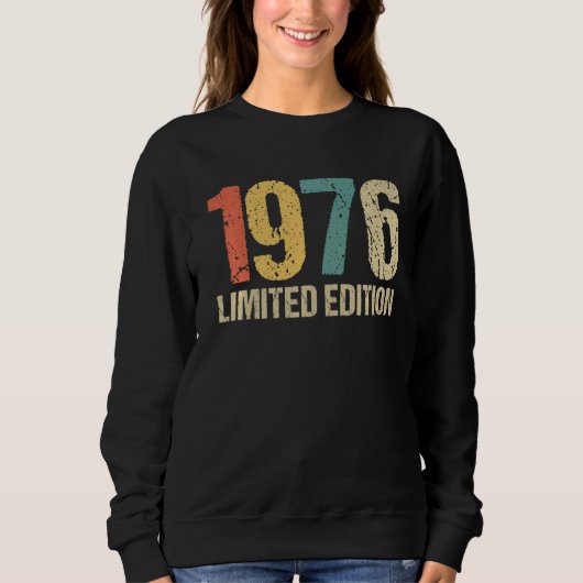 46誕生日レディースメンズ46年1976 13 スウェットシャツ (正面)