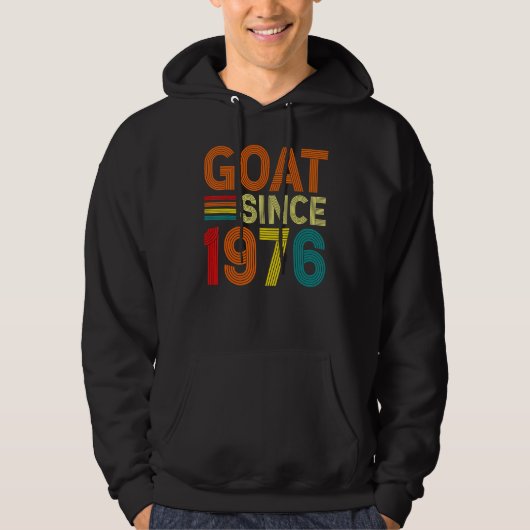 46誕生日46歳ヤギ1976年から パーカ (正面)